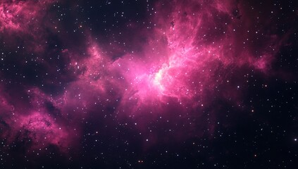 Fototapeta premium Exploring the Cosmos: Vivid Nebulae, Glowing Stars, and Celestial Wonders in Deep Space. Amazing Universe!