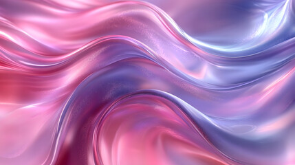 Naklejka premium Pink and purple fabric swirls form an abstract pattern that captivates with its smooth flow