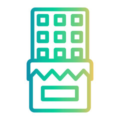 Fototapeta premium chocolate Line Gradient Icon