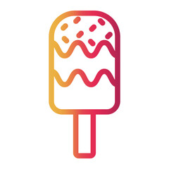 icecream Line Gradient Icon