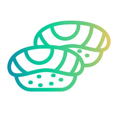 sushi Line Gradient Icon