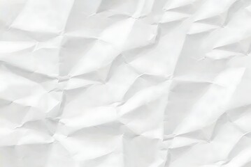 Obraz premium Crumpled White Paper Texture Background