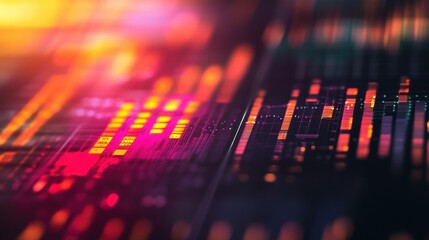 Abstract colorful data visualization
