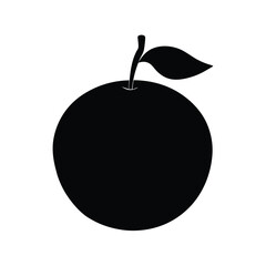 Miracle Fruit Silhouette Vector | Black and White Miracle Fruit Illustration Design