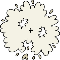 hand drawn cartoon decoration top view of tree illustration.