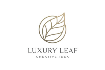 Creative Leaf Concept Logo Design Template