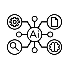 Generative AI system icon