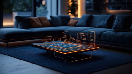 Exploring futuristic smart homes modern living spaces interior design virtual environment innovative concepts