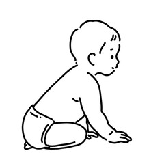 赤ちゃん＿線画