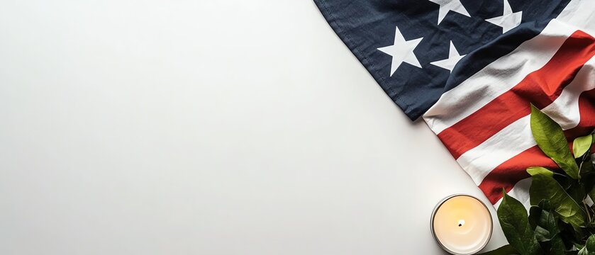 Modern Emancipation Day celebration items - commemorative t-shirt, event program, freedom march placard, celebration candle - organized neatly on pure white background