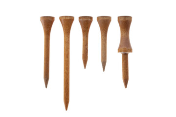 pin golf isolated on white background with clipping path.