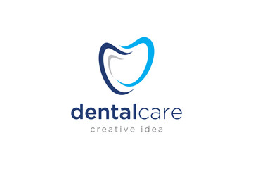 Creative Dental Concept Logo Design Template
