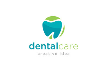 Creative Dental Concept Logo Design Template