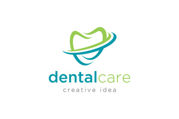 Creative Dental Concept Logo Design Template