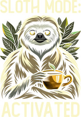 Fototapeta premium Activated Sloth Mode