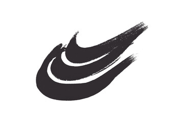 Dark gray watercolor background. Artistic hand paint. Isolated on transparent background.
