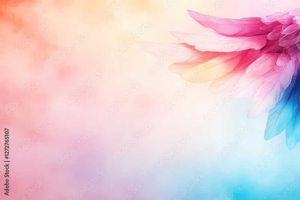 Aufkleber abstract watercolor texture background with pastel tones in artistic design