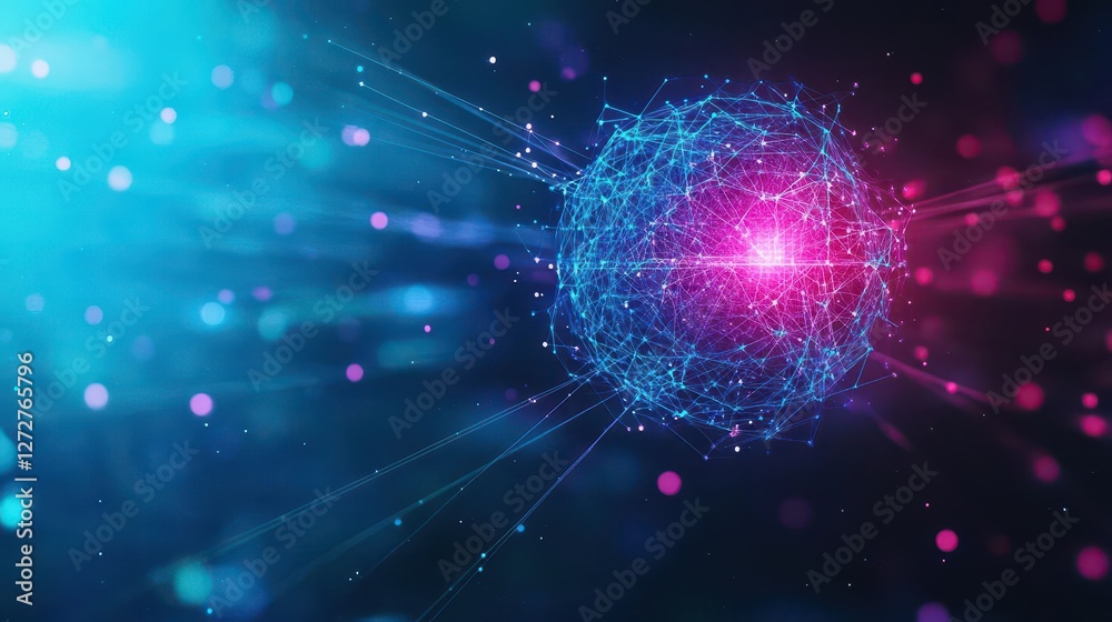 Poster Artificial intelligence unlocking the mysteries of the universe through quantum computing