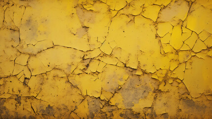 yellow wall texture Dirty yellow metal crack surface texture background