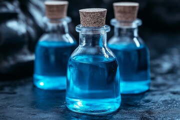 A gothic-style protein laboratory, where mysterious scientists brew dark elixirs for muscle growth