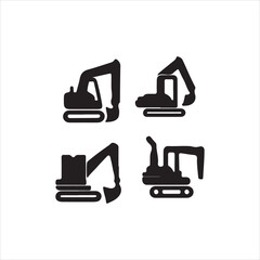 excavator vector illustration