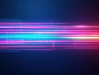Vibrant Abstract Background with Geometric Light Streaks in Blue Pink and White