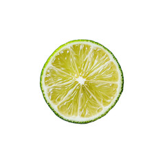 Lime slice on black background vibrant citrus fruit juicy refreshment summer