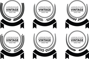 Modern and Classic Laurel Wreath Collection for vintage