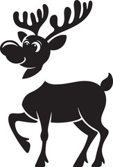Reindeer silhouette vector design art