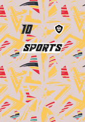Professional Jersey Design High Resolution Vector Graphics Soccer Basketball Football Esports Abstract Geometric Minimalist Style