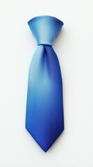 Soft blue and white gradient background with a blue tie draped elegantly in the foreground