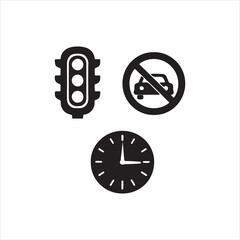 clock icon vector illustration