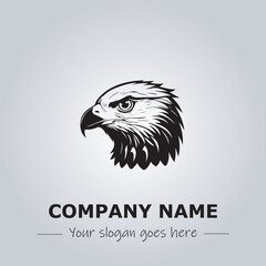 Head of Eagle logo company design vector illustration

