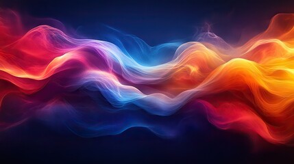 Fototapeta premium abstract colorful background with waves background with vibrant colors