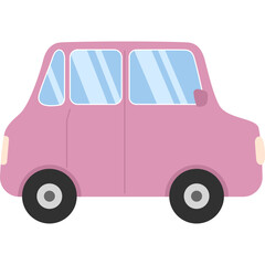 Illustration of cute car