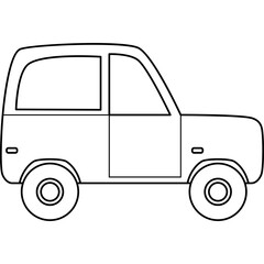 Illustration of cute car