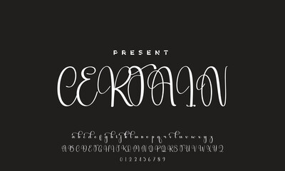 handwrite signature font Calligraphy Logotype Script Brush Font Type Font lettering handwritten