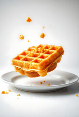 fluffy waffle floating
