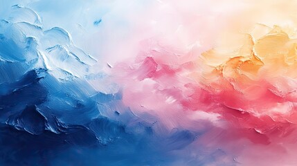 Fototapeta premium abstract painting background with pastel positive colors,natural oil paint texture for wallpaper pattern art print,other design elements