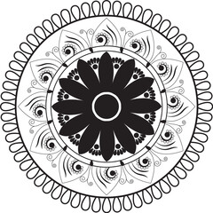 mandala round ornament