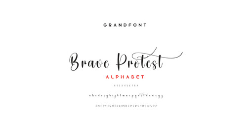 handwrite signature font Calligraphy Logotype Script Brush Font Type Font lettering handwritten