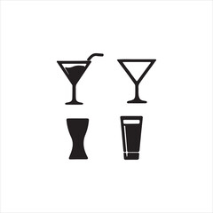 set of glass of wine