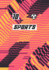 Premium Sports Jersey Modern Aesthetic Athletic Wear Soccer Football Basketball Esports Fashionable Unique Trendy Pattern Vibrant