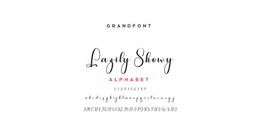signature Font Calligraphy Logotype Script Brush Font Type Font lettering handwritten