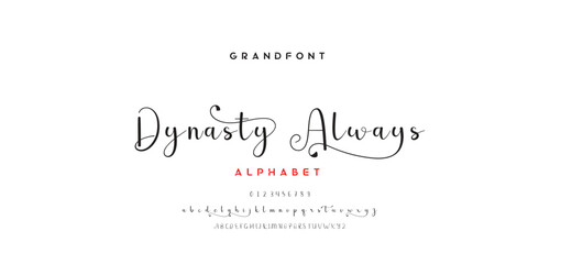 signature Font Calligraphy Logotype Script Brush Font Type Font lettering handwritten