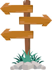 Wooden Singboard Illustration