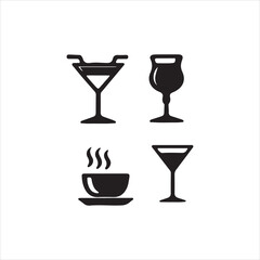 set of wine glasses