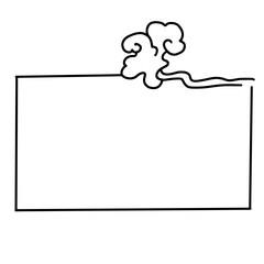 hand holding blank sign
