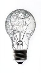 Shattered Brilliance: A Broken Light Bulb