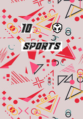 High Impact Sports Jersey Customizable Team Wear Soccer Basketball Football Esports Bold Graphics Abstract Modern Stylish Apparel
